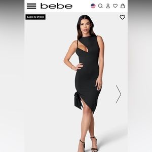 Bebe Black Asymmetrical dress